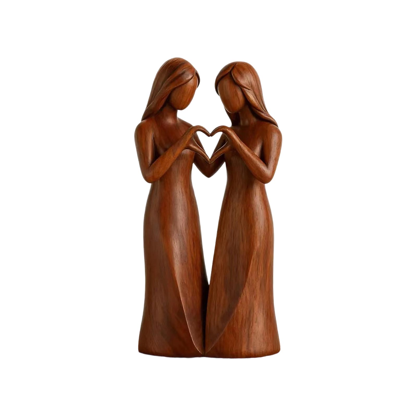 クリエイティブ模造木樹脂クラフト装飾品姉妹友情家の装飾デスク - Woodworking Resin のレビューと価格