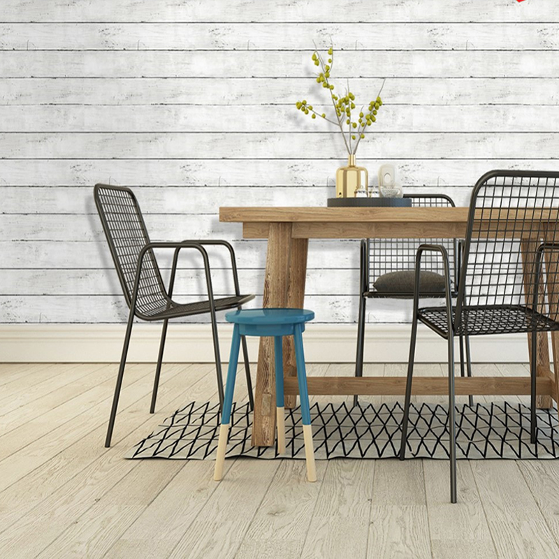 アイボリーホワイトのレトロ調、木目模様の縦ストライプ柄、自己 - Woodworking Wallpaper のレビューと価格