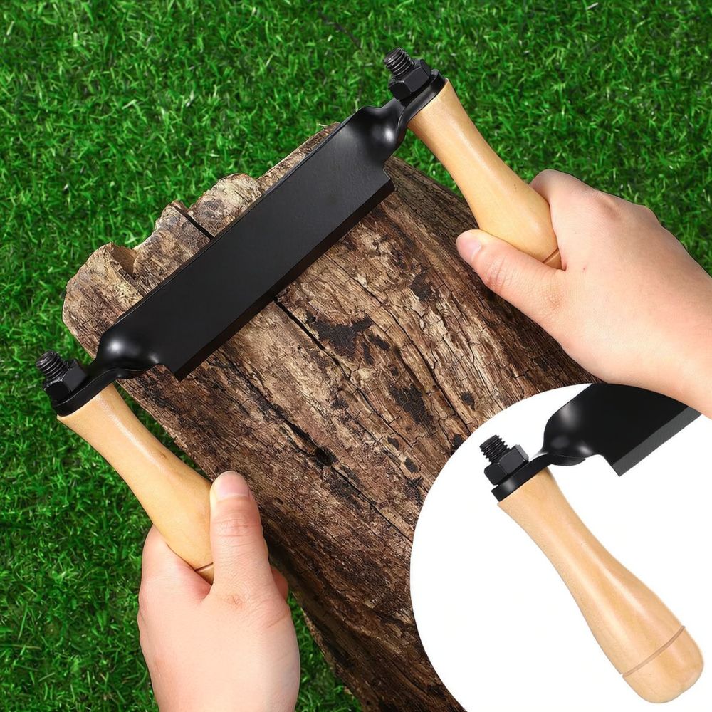 木工用ドローナイフ、三日月型の刃、木の皮むき器、手動式木工道 - Drawknife Blade のレビューと価格